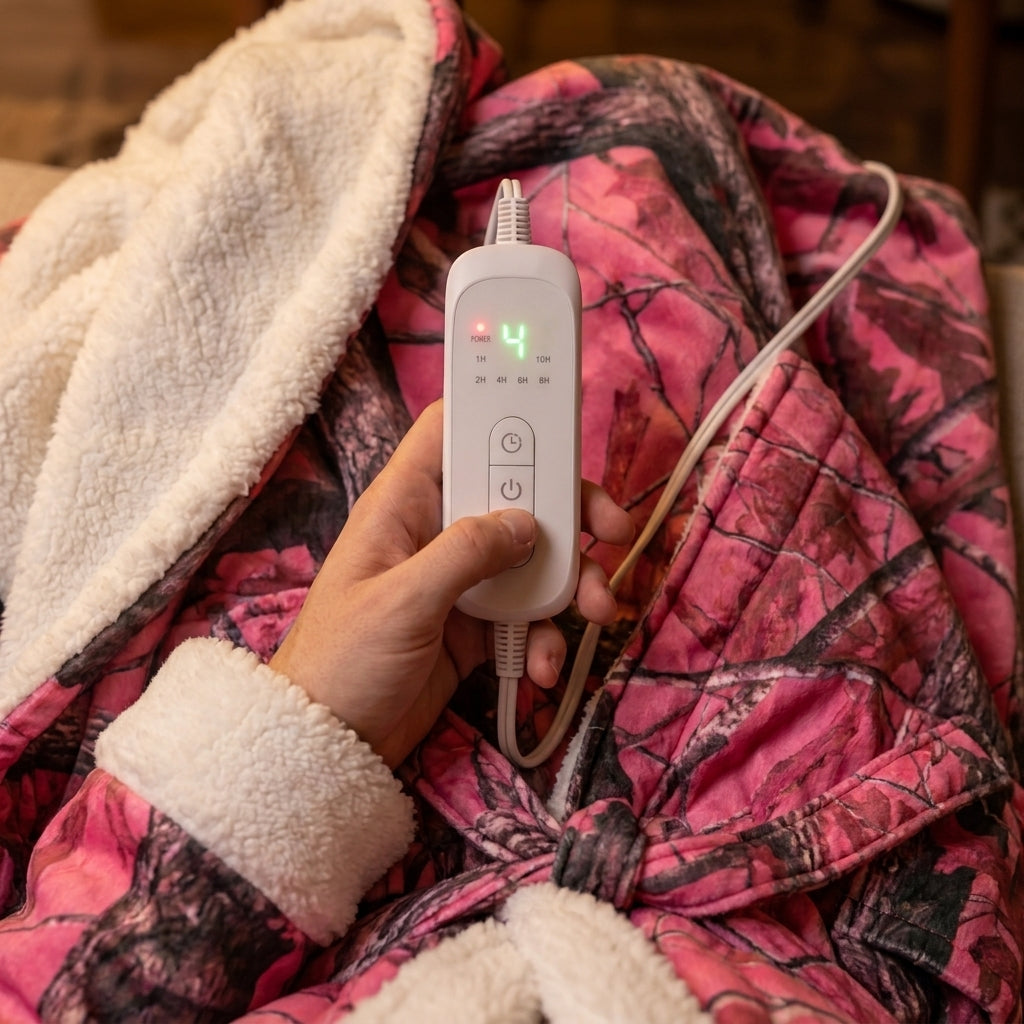Cozy Camo Heated Robe