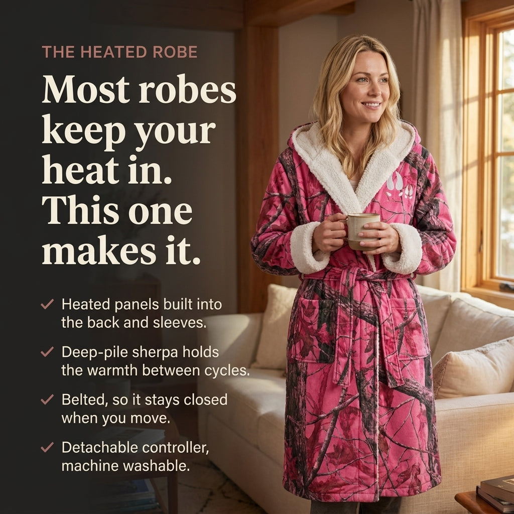 Cozy Camo Heated Robe
