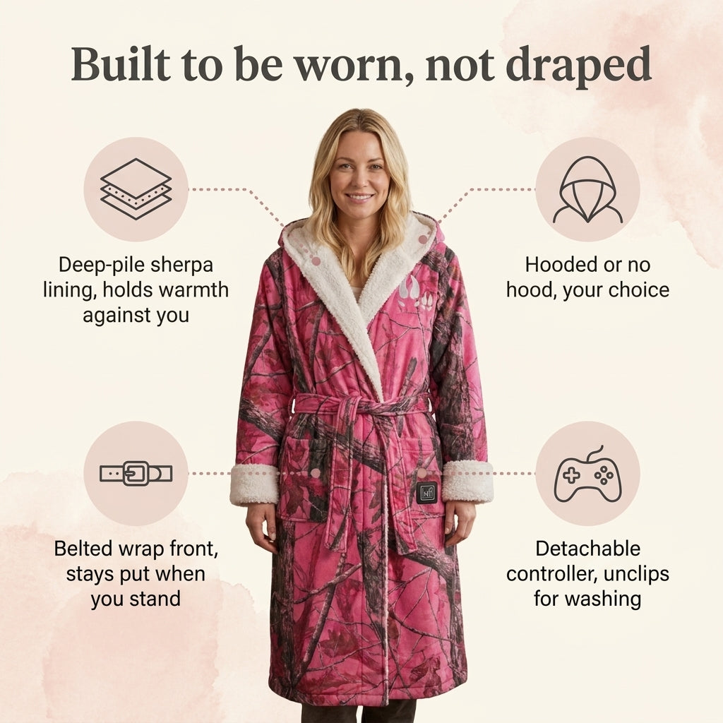 Cozy Camo Heated Robe