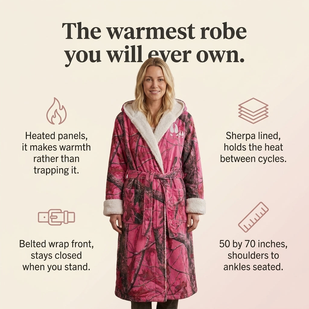 Cozy Camo Heated Robe